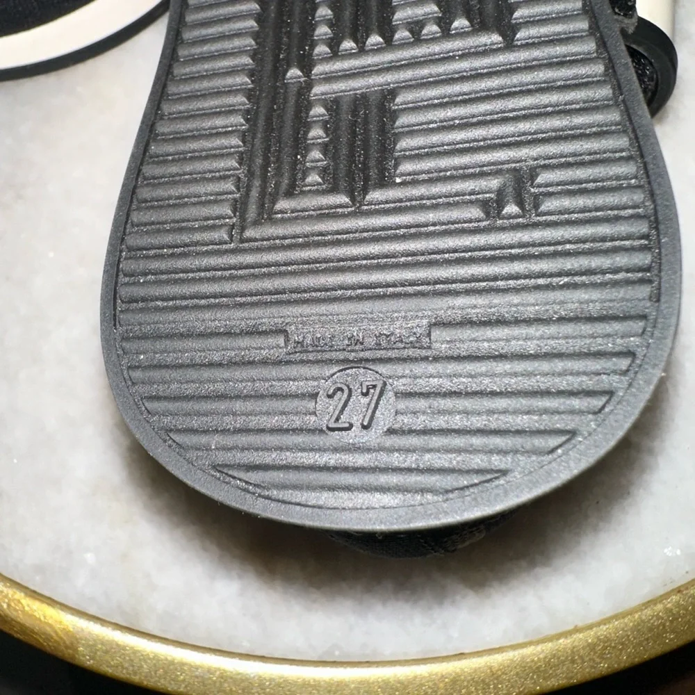 Fendi Black and Brown FF Logo Sock Sneakers - Kids Unisex - Size EU 27 - Picture 8 of 8